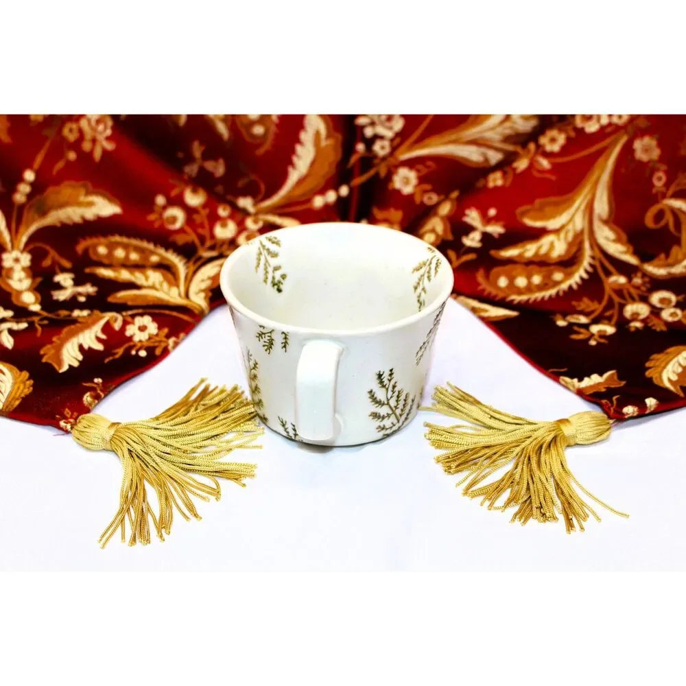 Ceramic Fern Leaf Cappuccino, Tea, Latte Cup etc Rare Find by Potter's Studio
